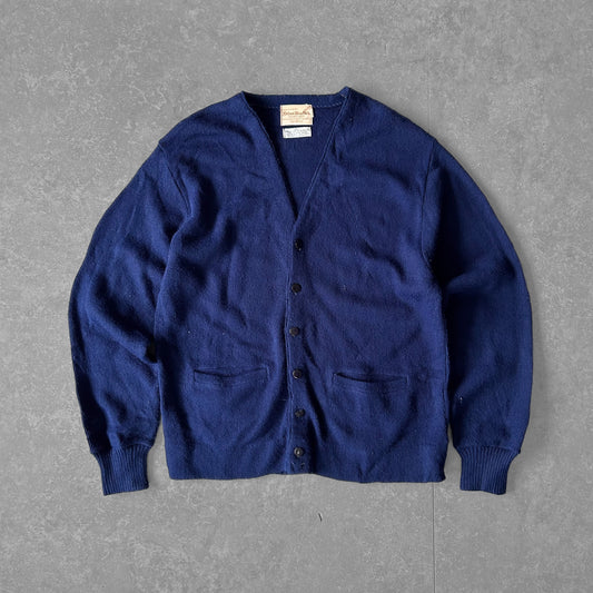 Vintage Briar MacNeil Navy Orlon Acrylic Button Cardigan Sweater