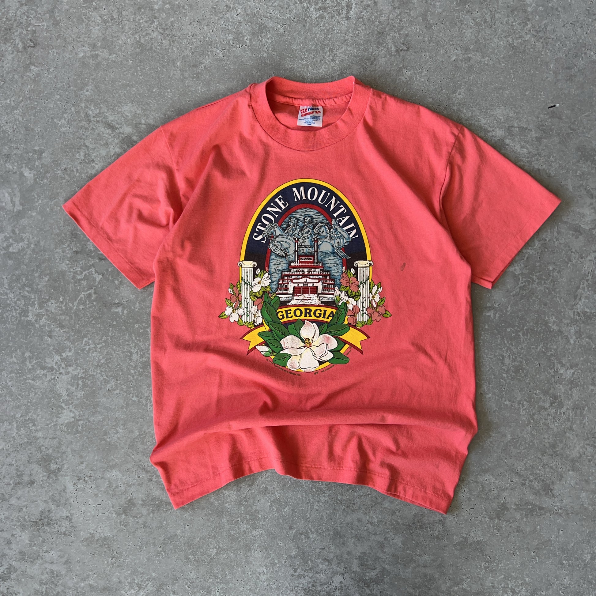 Vintage Men's Single Stitch Hanes Stone Mountain Georgia Tee