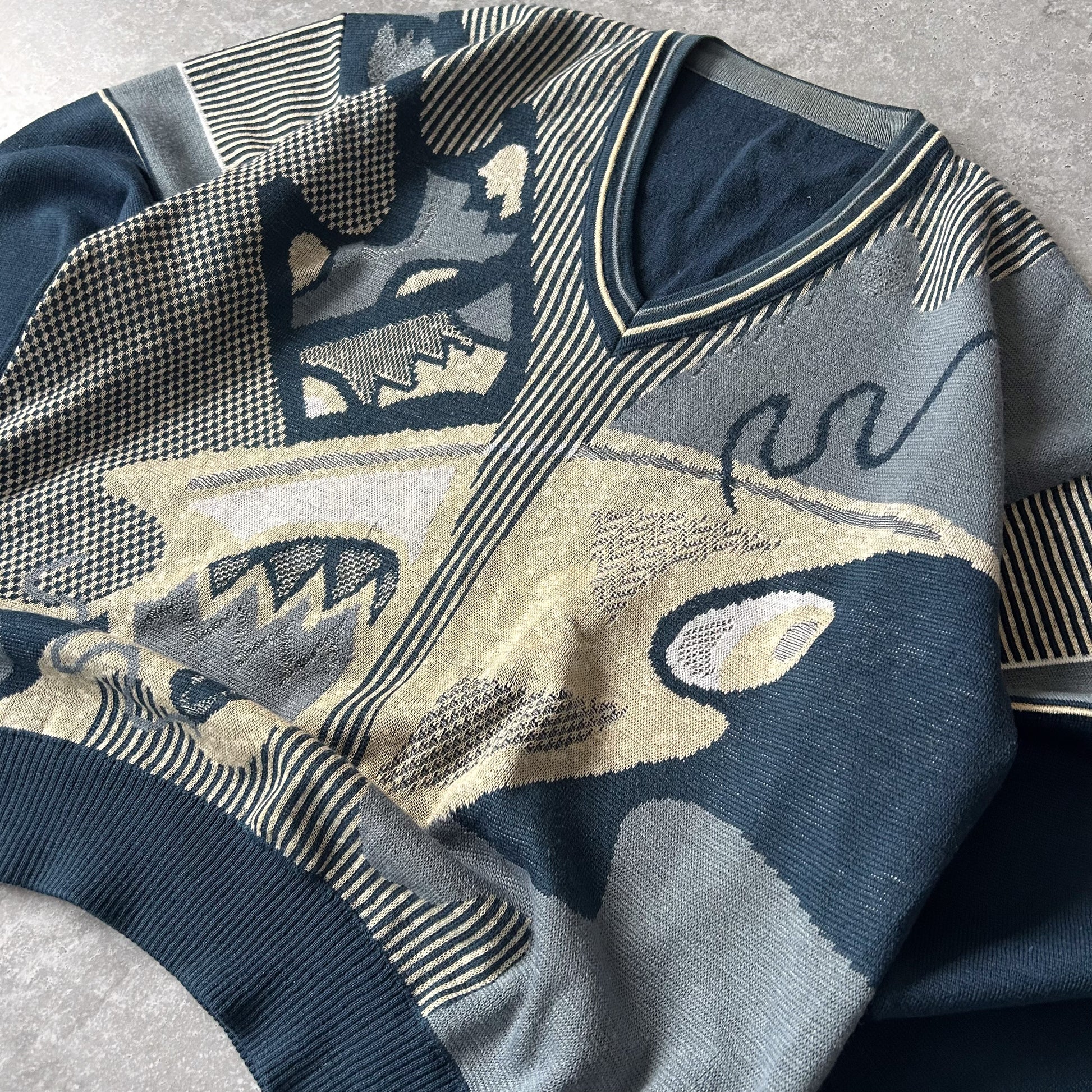 Vintage Men's British Isles Pattern Sweater