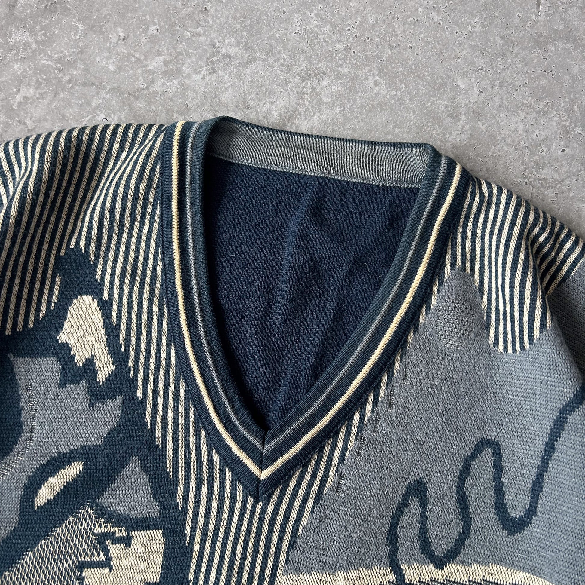 Vintage Men's British Isles Pattern Sweater