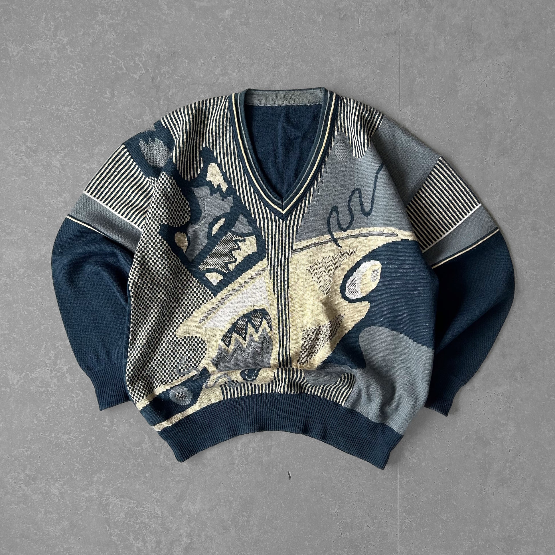 Vintage Men's British Isles Pattern Sweater