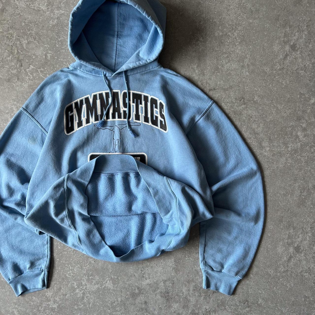 2000s - champion ‘gymnastics’ boxy graphic hoodie