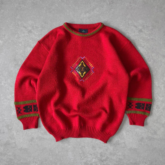 1990s - knitted pattern jumper