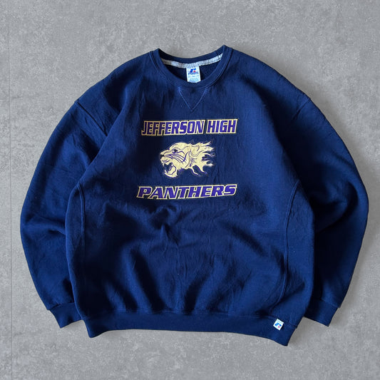 2000s - russell athletic 'jefferson high panthers' sweatshirt