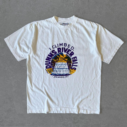 1990s - single stitch boxy 'dunns river falls' graphic tee