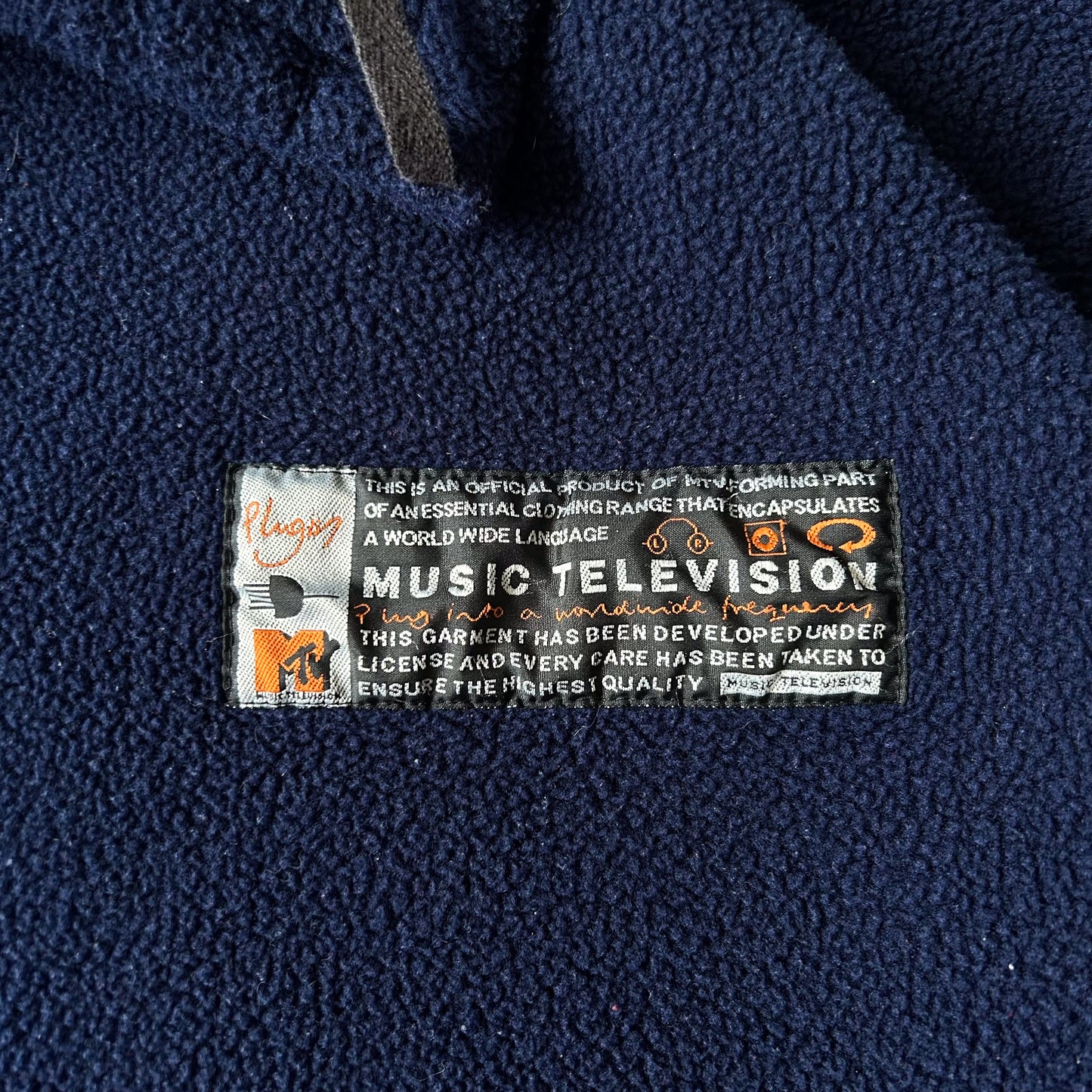 1990s - vintage rare mtv (music television) fleece