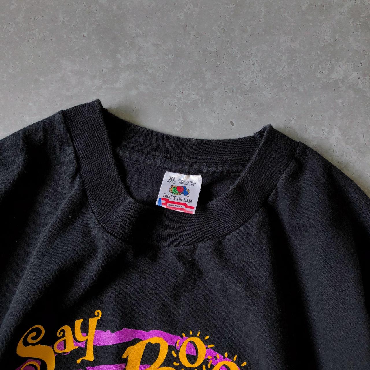 1990s - boxy single stitch 'say boo to drugs' graphic tee