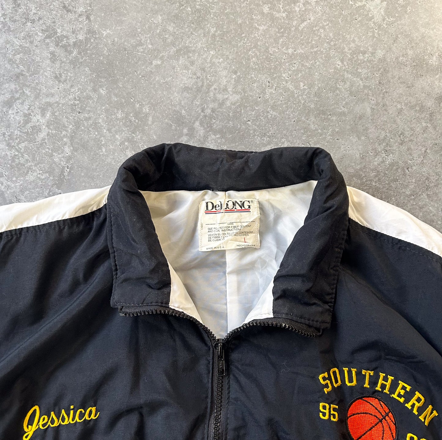 1990s -'southern basketball' track jacket