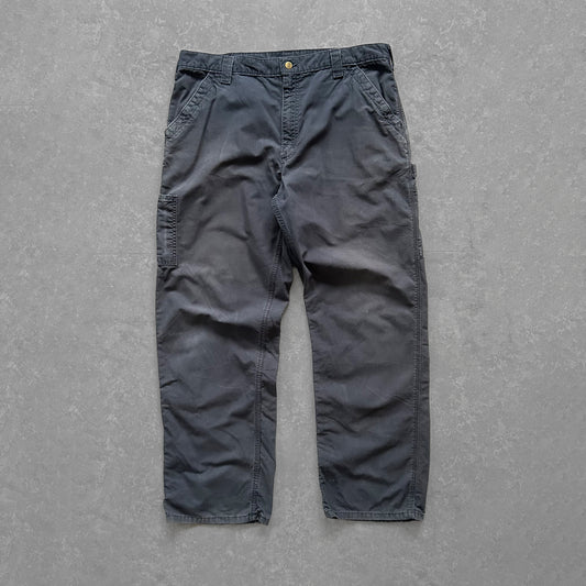 1990s - vintage faded navy carhartt carpenter trousers