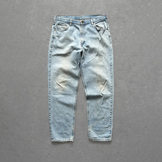 1990s - vintage faded blue wash carhartt jeans