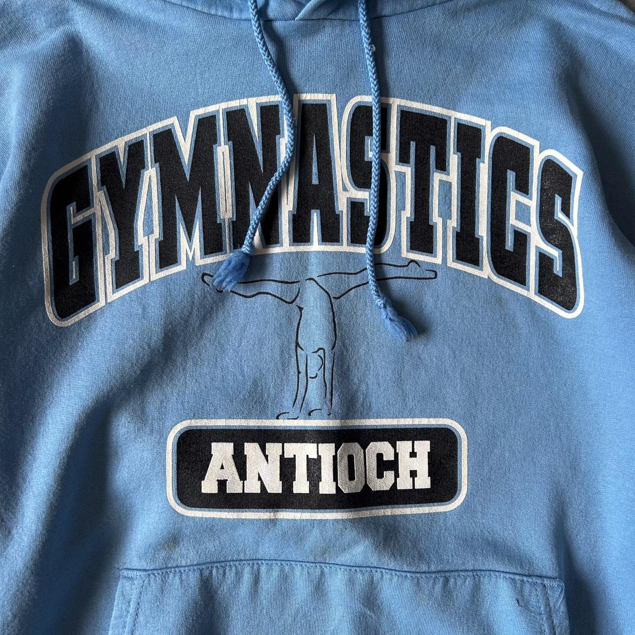 2000s - champion ‘gymnastics’ boxy graphic hoodie