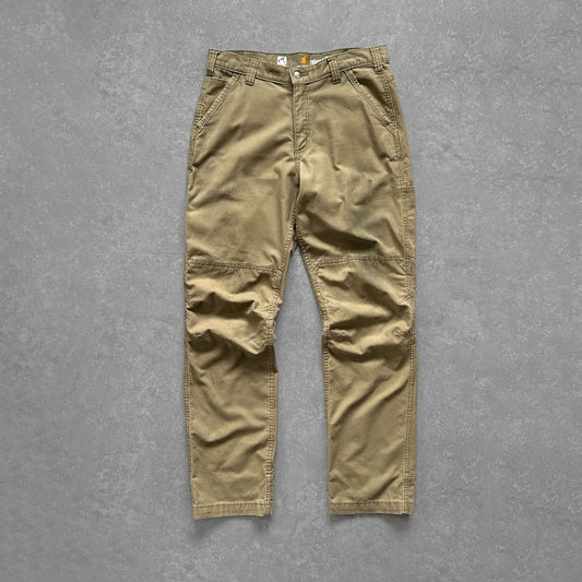 2000s -  worn carhartt khaki cargo trousers