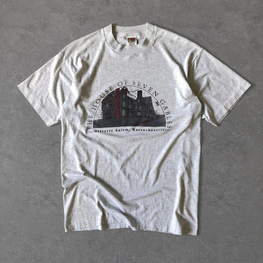 1990s - boxy single stitch 'house of the seven gables' graphic tee