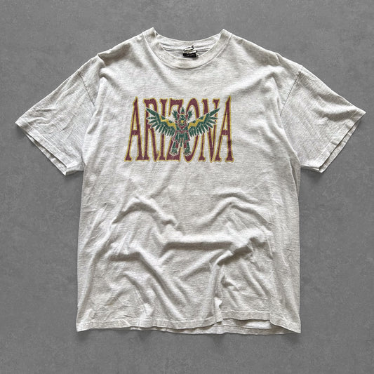 1990s - vintage single stitch 'arazonia' grey graphic tee
