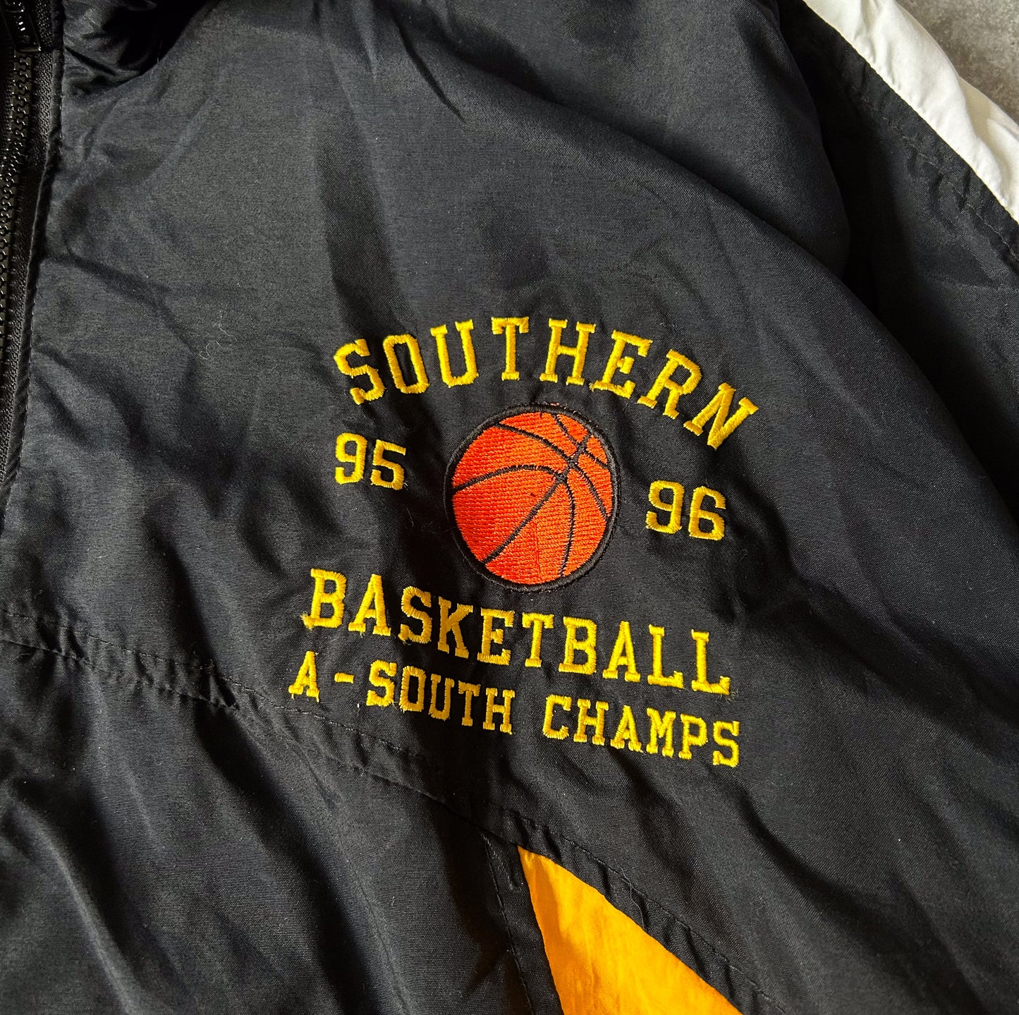 1990s -'southern basketball' track jacket